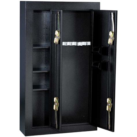 homak 8-gun double door black steel security cabinet weight|first watch 8 gun security cabinet.